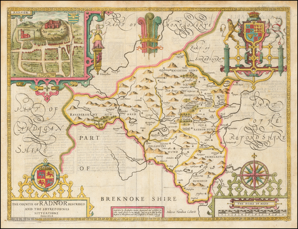 1-Wales Map By John Speed