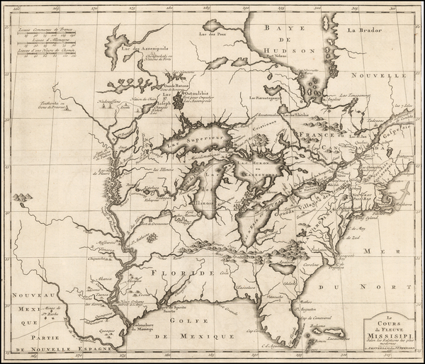 5-United States, Southeast, Midwest and Plains Map By J.F. Bernard