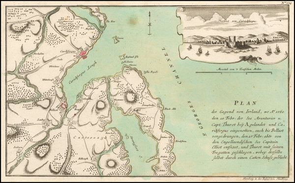 40-Ireland Map By Gabriel Nikolaus Raspe