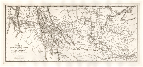 18-United States, Midwest, Plains, Southwest, Rocky Mountains and Canada Map By William Clark  &am