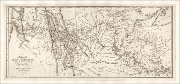 81-United States, Midwest, Plains, Southwest, Rocky Mountains and Canada Map By William Clark  &am