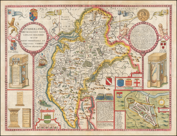 30-British Counties Map By John Speed