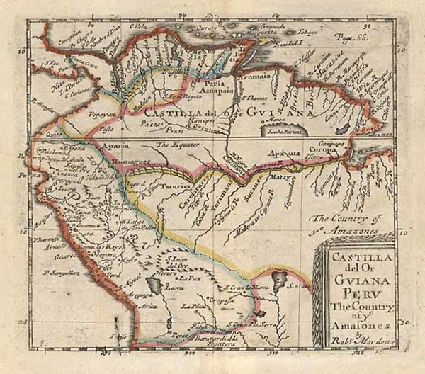 43-South America Map By Robert Morden