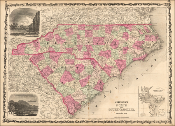 26-Southeast Map By Benjamin P Ward  &  Alvin Jewett Johnson