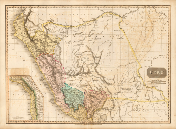 64-South America Map By John Pinkerton