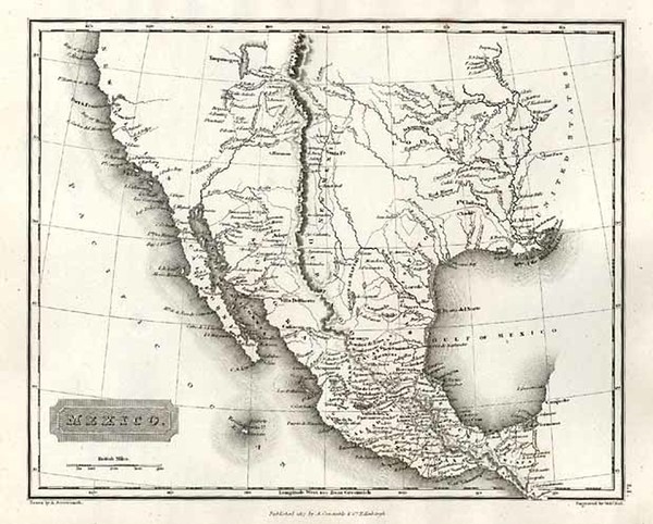 37-Texas, Southwest, Rocky Mountains and California Map By Aaron Arrowsmith