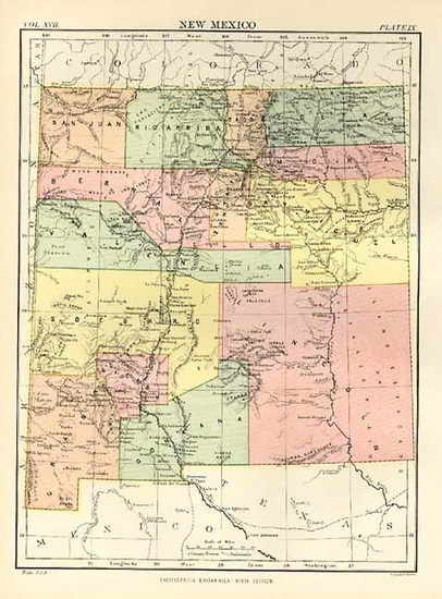 92-Southwest Map By W. & A.K. Johnston
