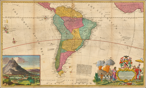 8-South America Map By Herman Moll