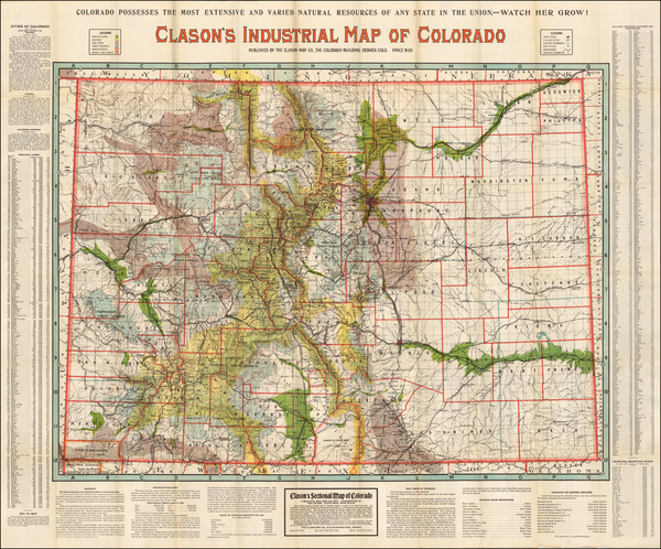 30-Southwest and Rocky Mountains Map By George Clason