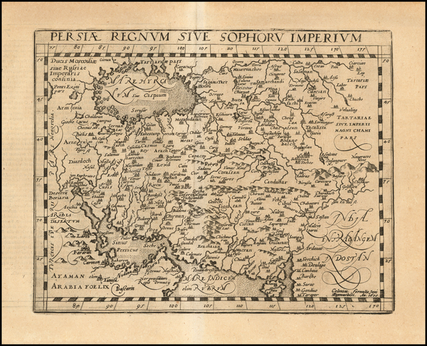 28-Central Asia & Caucasus and Middle East Map By Matthias Quad / Johann Bussemachaer