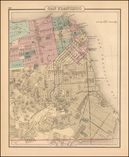 2-California and San Francisco & Bay Area Map By O.W. Gray