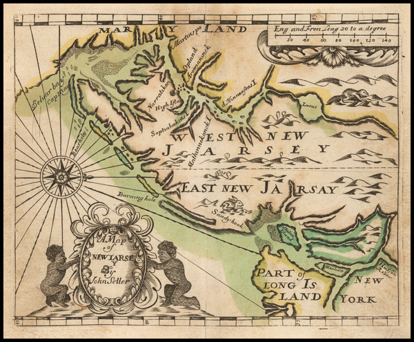 80-Mid-Atlantic Map By John Seller
