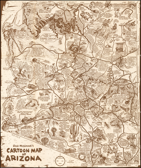 29-Southwest Map By Reginald Manning