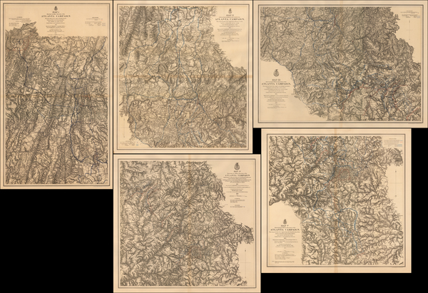 71-South, Southeast and Georgia Map By United States War Dept.