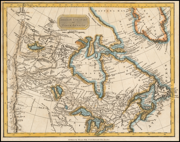 3-Polar Maps, Plains, Rocky Mountains and Canada Map By Thomas Kelly