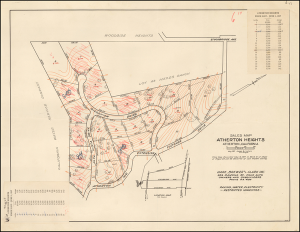 67-California Map By Hare, Brewer and Clark Inc.