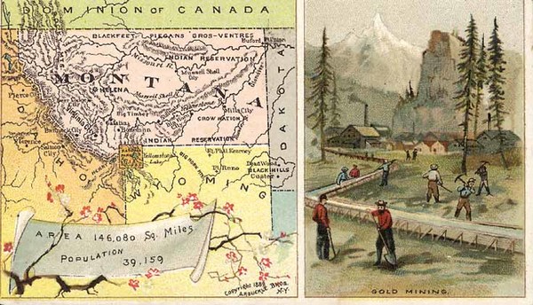 57-Plains and Rocky Mountains Map By Arbuckle Brothers Coffee Co.