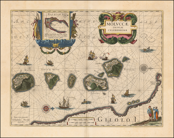 13-Indonesia Map By Willem Janszoon Blaeu