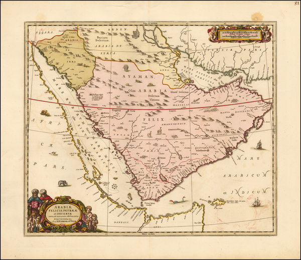 0-Middle East Map By Jan Jansson / Valk & Schenk