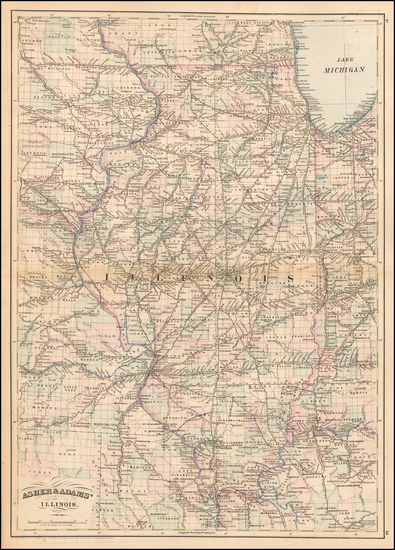 75-Illinois Map By Asher  &  Adams