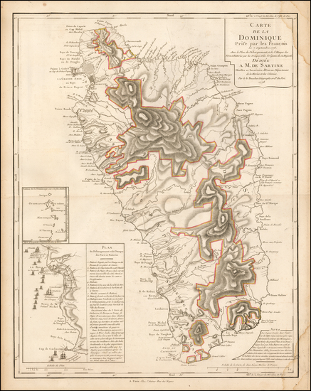 66-Caribbean Map By Philippe Buache