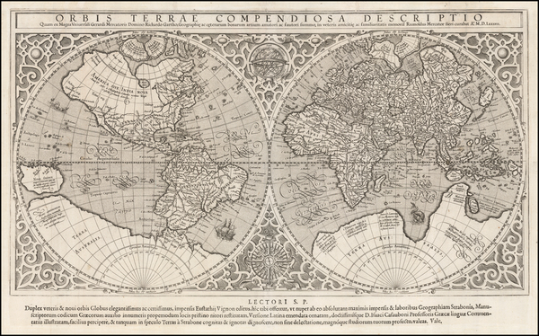 42-World and World Map By Rumold Mercator