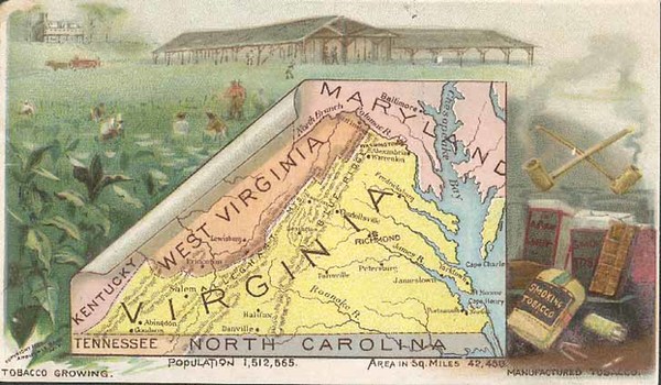 75-Southeast Map By Arbuckle Brothers Coffee Co.