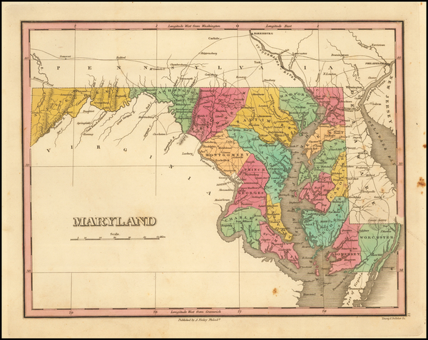 48-Maryland Map By Anthony Finley