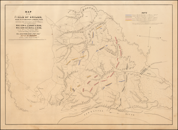 96-Tennessee Map By Otto H. Matz