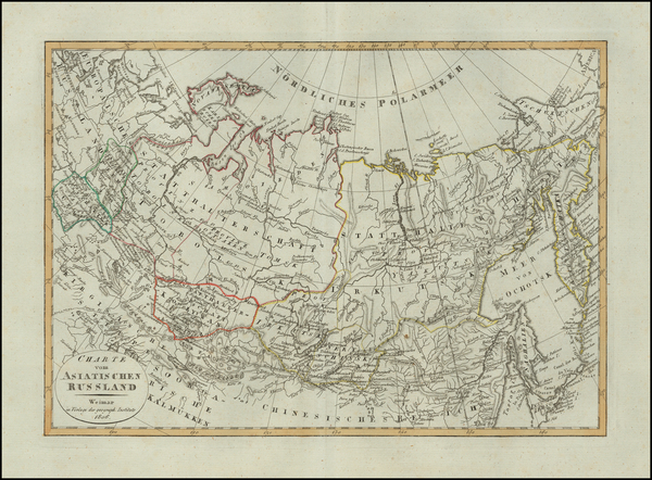 2-Russia in Asia Map By Weimar Geographische Institut