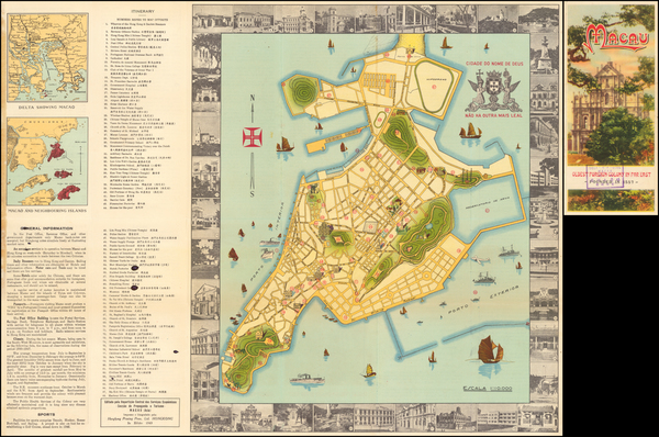 73-China, Pictorial Maps and Hong Kong Map By Hongkong Printing Press Ltd