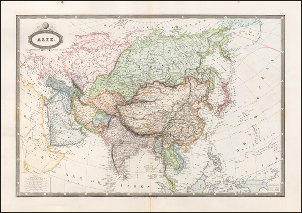 43-Asia Map By F.A. Garnier