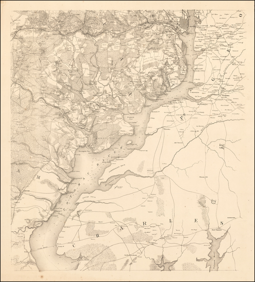 26-Mid-Atlantic and Southeast Map By United States Bureau of Topographical Engineers