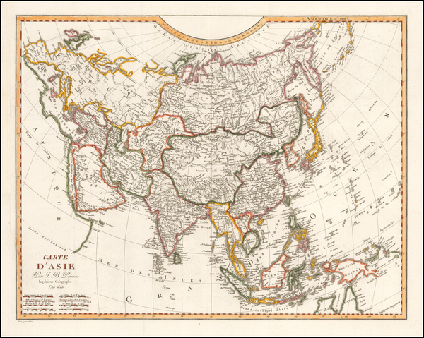 74-Asia Map By Jean Baptiste Poirson