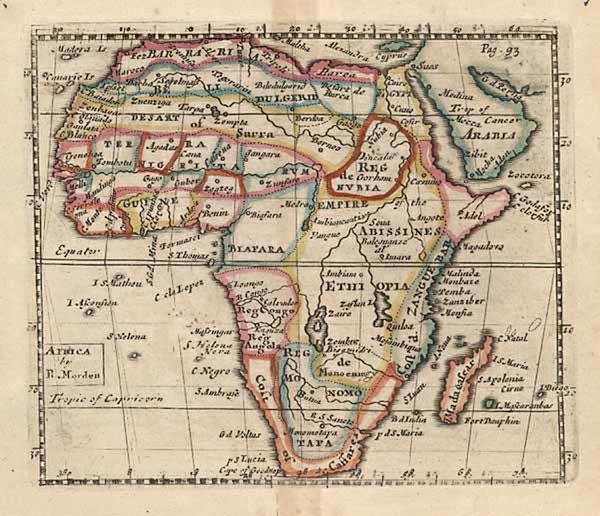 89-Africa and Africa Map By Robert Morden