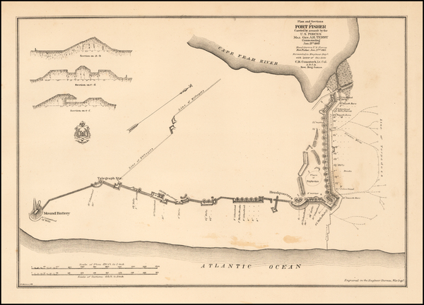 42-North Carolina Map By United States War Dept.