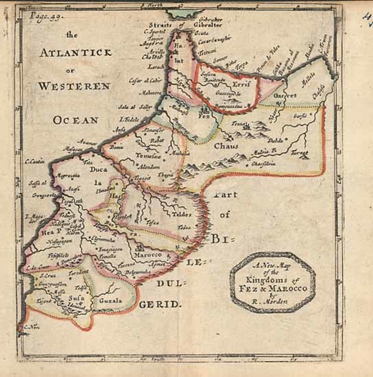 65-Africa and North Africa Map By Robert Morden