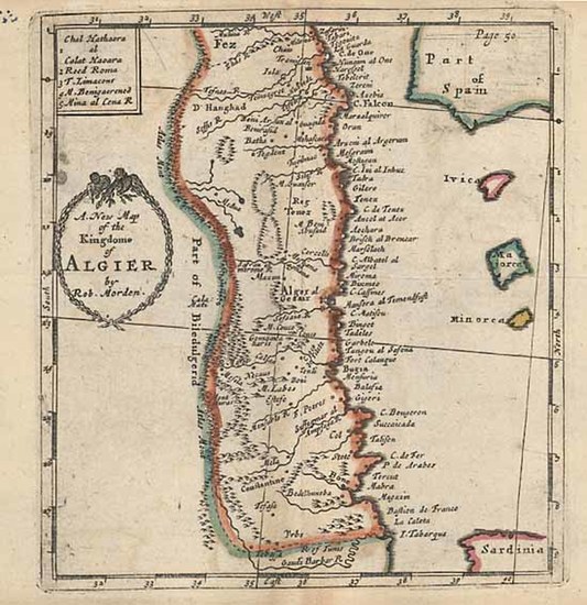 10-Europe, Spain, Mediterranean, Africa and North Africa Map By Robert Morden