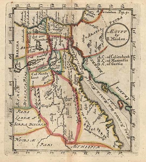 17-Africa, North Africa and East Africa Map By Robert Morden