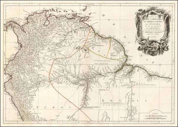 90-Colombia, Brazil, Guianas & Suriname and Peru & Ecuador Map By Paolo Santini