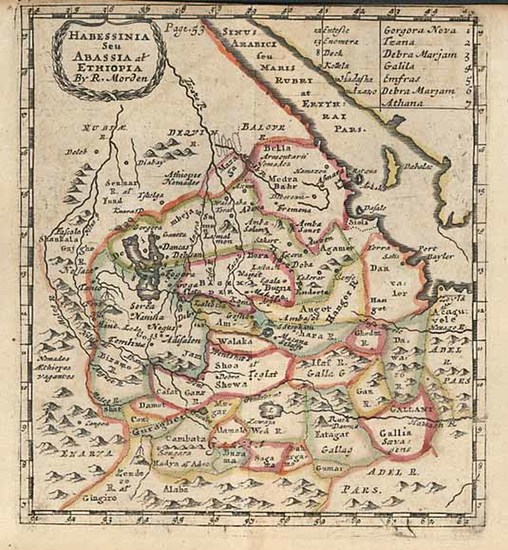 16-Africa and East Africa Map By Robert Morden