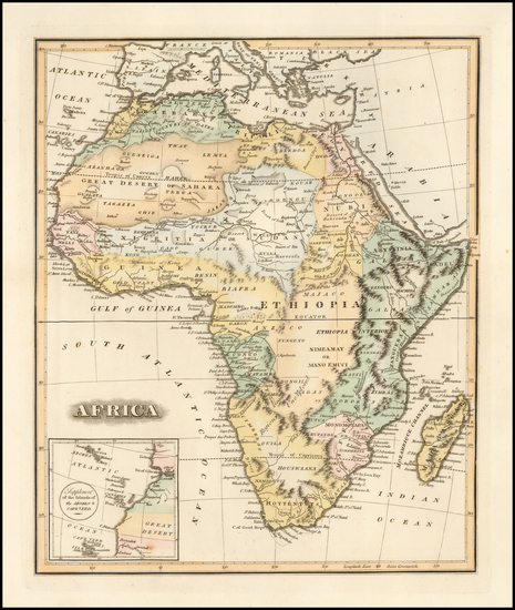 93-Africa Map By Fielding Lucas Jr.