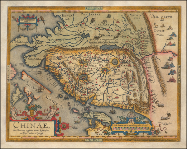 5-China, Japan and Philippines Map By Abraham Ortelius