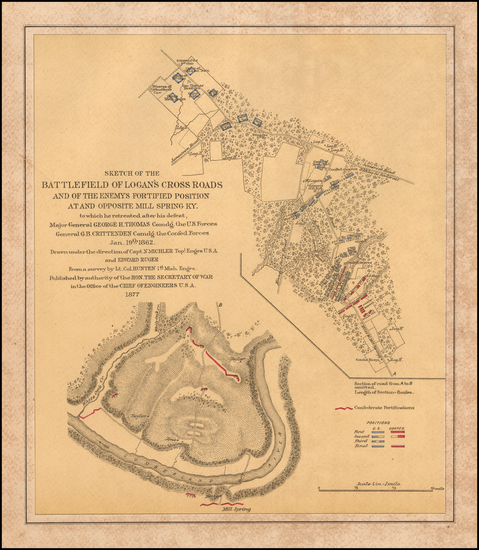 70-Kentucky and Civil War Map By Nathaniel Michler  &  Edward Ruger