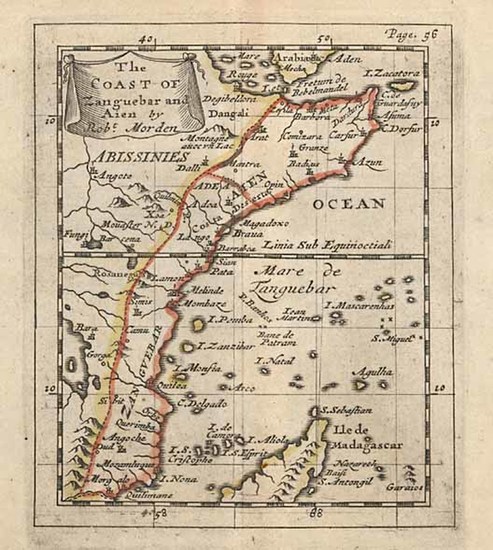 57-Africa and East Africa Map By Robert Morden