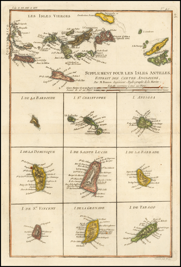 55-Virgin Islands Map By Rigobert Bonne