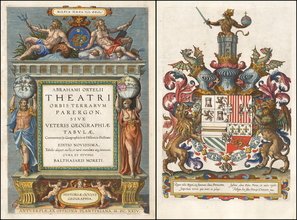 70-Title Pages Map By Abraham Ortelius