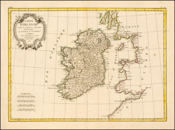 88-Ireland Map By Jean Lattré