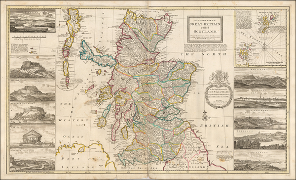 0-Scotland Map By Herman Moll