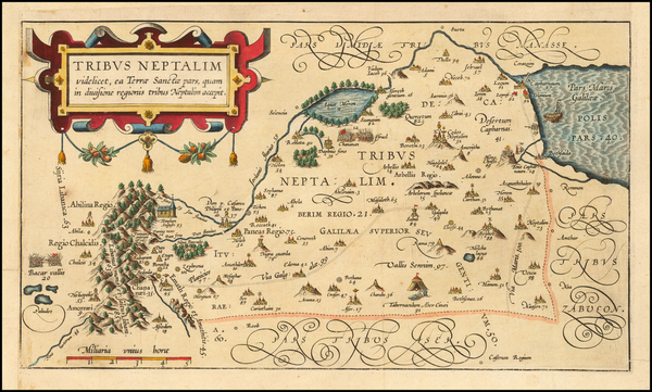 77-Holy Land Map By Christian van Adrichom